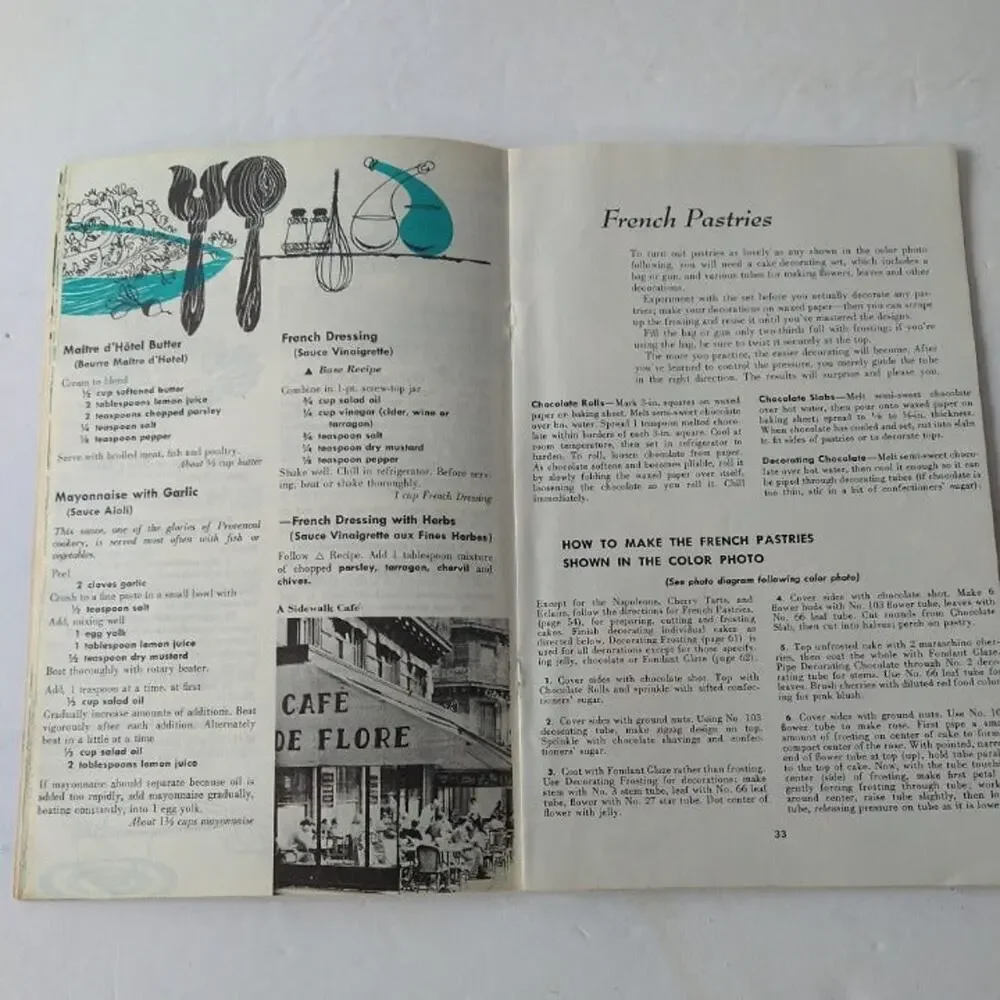 Cooking Magic The French‎ Cookbook Culinary Arts Institute 141 Recipes Vtg 1975